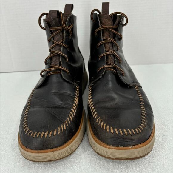 Chaco Chukka Boots Men\'s Size 9 Dixon High Leather Waterproof Java Brown main image 8